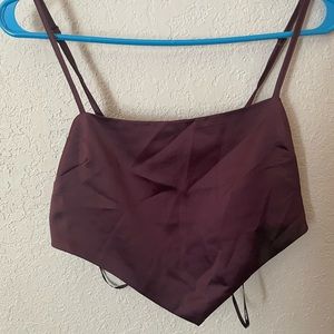 Plum crop top